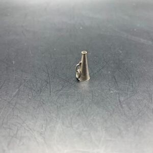 Vintage Charm Silver Megaphone Cheer Cheerleading Games 1950s Retro